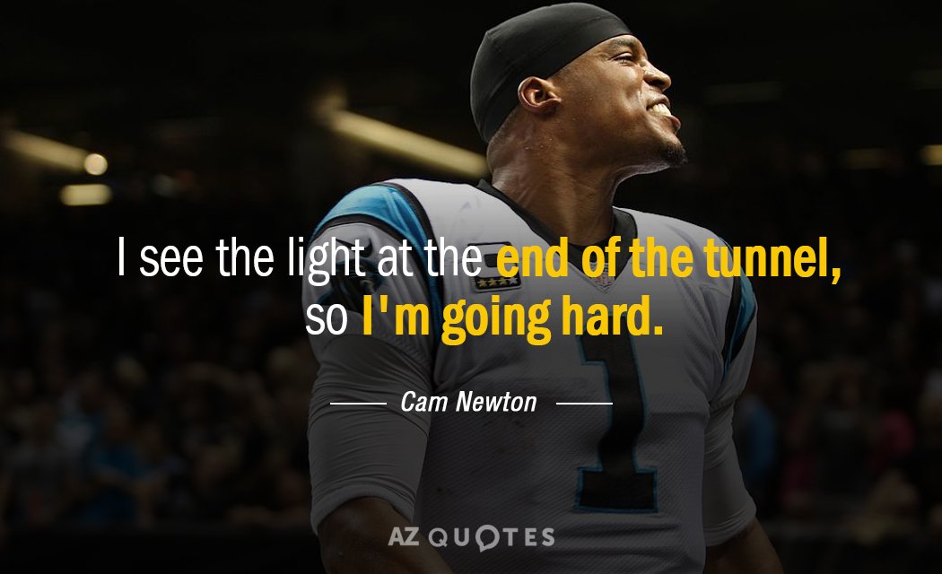 Cam Newton end the season