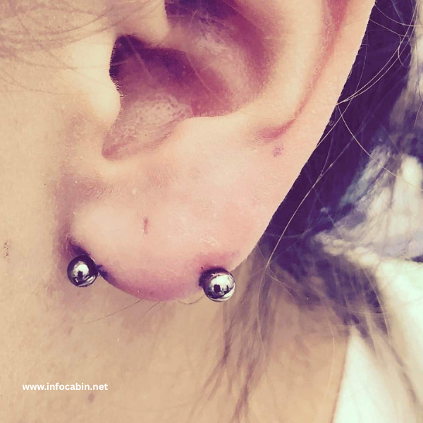 Transverse Lobe Piercing